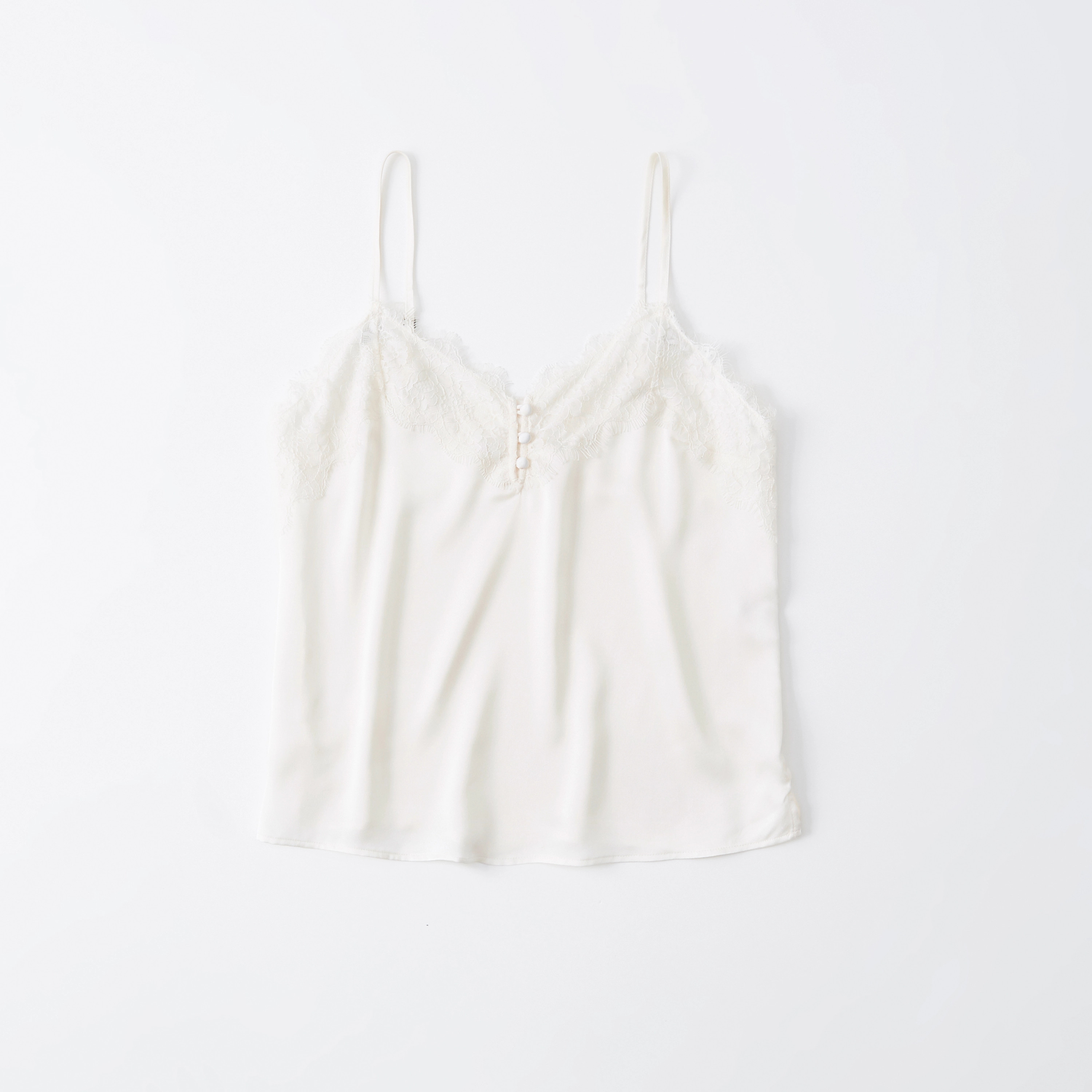 Women's Lace-Trim Cami | Women's Tops | Abercrombie.com | Abercrombie & Fitch (US)