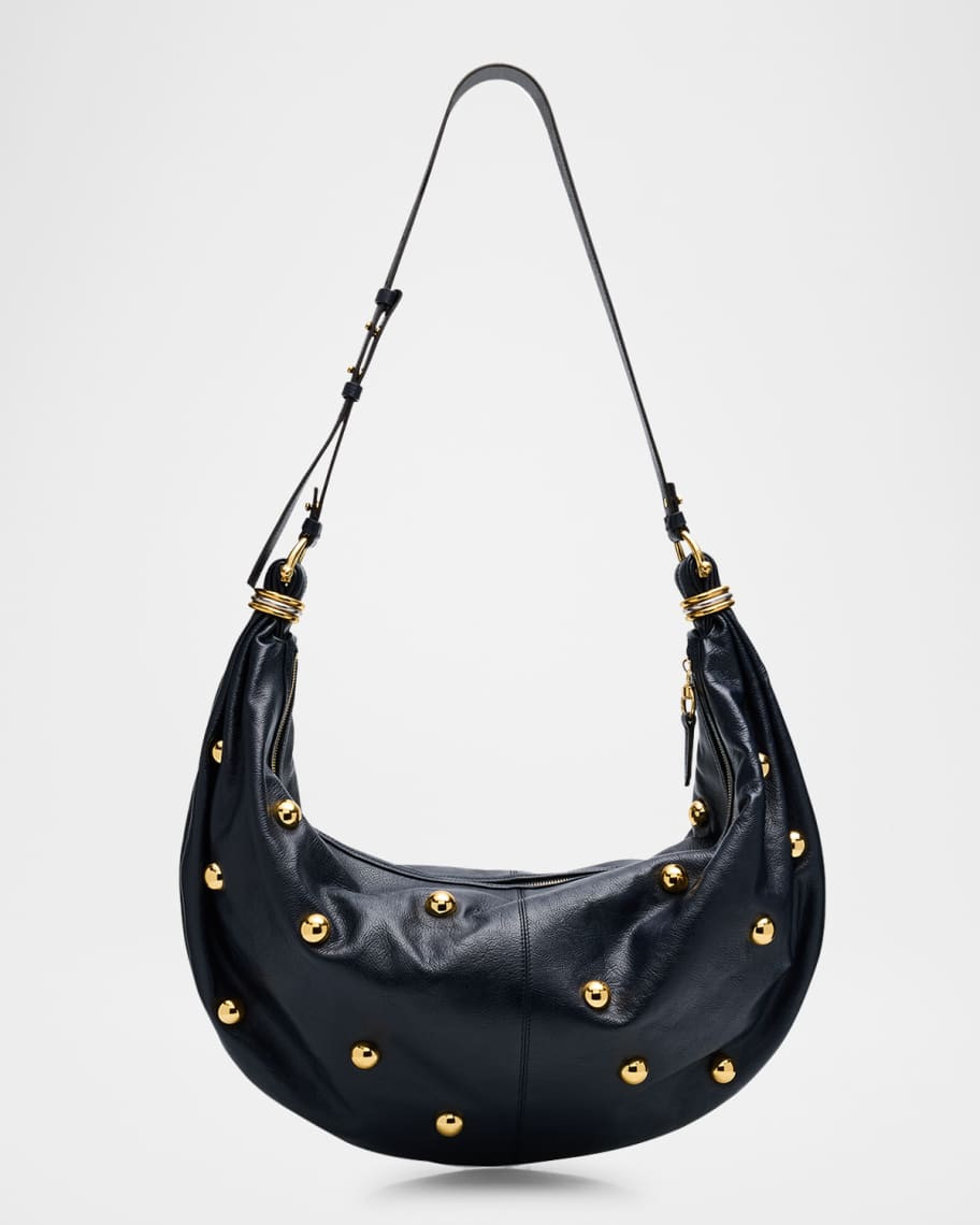 Chloe Bracelet XL Hobo Bag in Leather with Studs | Neiman Marcus