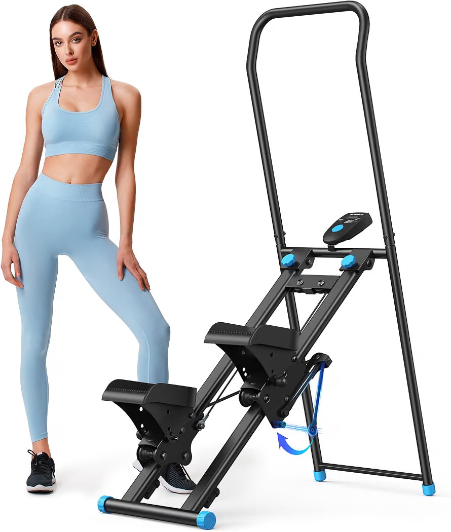 MERACH Stair Stepper with Adjustable Resistance, Foldable Stair Climber | Amazon (US)
