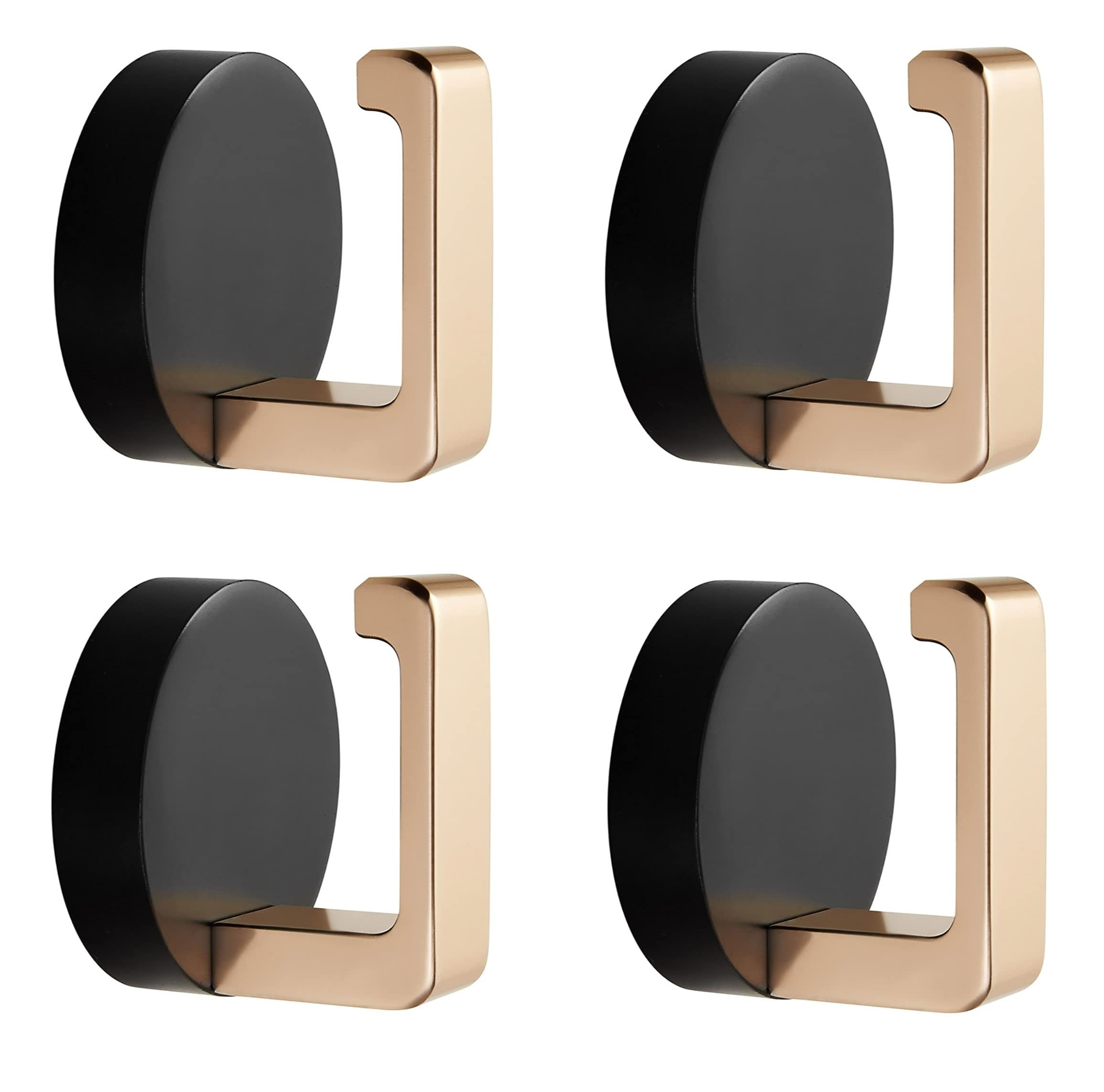 Finnez Towel Hooks Black Gold Towel Hooks for bathrooms,Living Room and Bedroom（Black Gold 4 Packs) | Amazon (US)