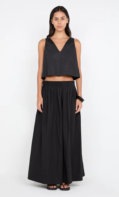 ALUCA V NECK TOP - BLACK | Bec & Bridge (Global)