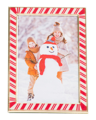 5x7 Candy Cane Metal Tabletop Picture Frame | TJ Maxx