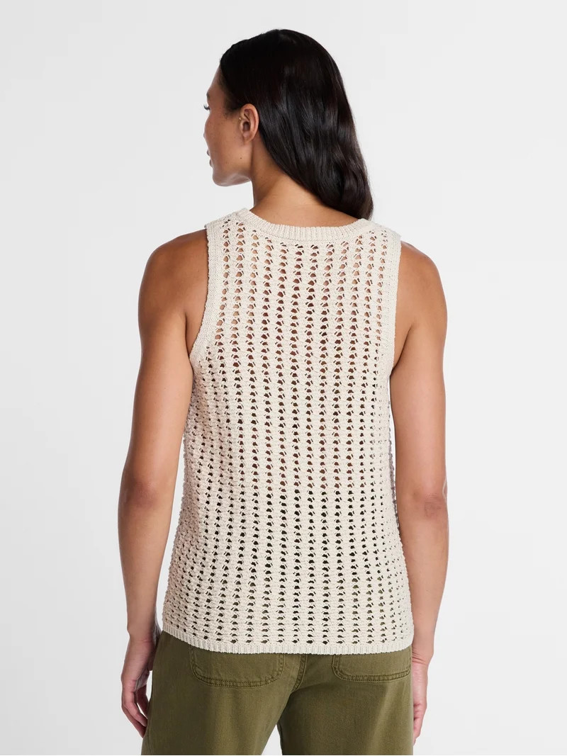 Time and Tru Woman's Sweater Tank, Sizes XS-XXXL | Walmart (US)