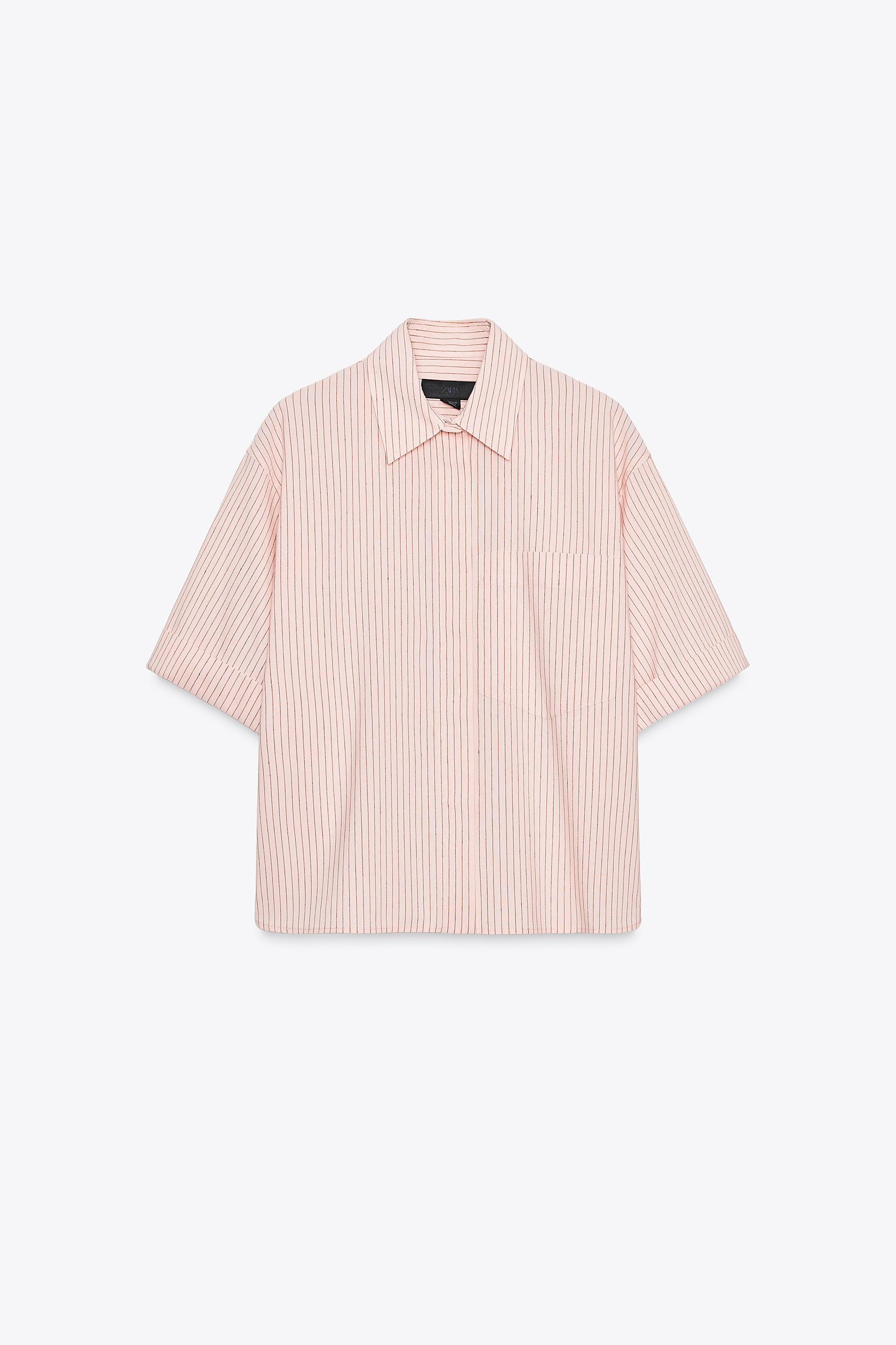 POPLIN SHIRT WITH POCKET | Zara UK