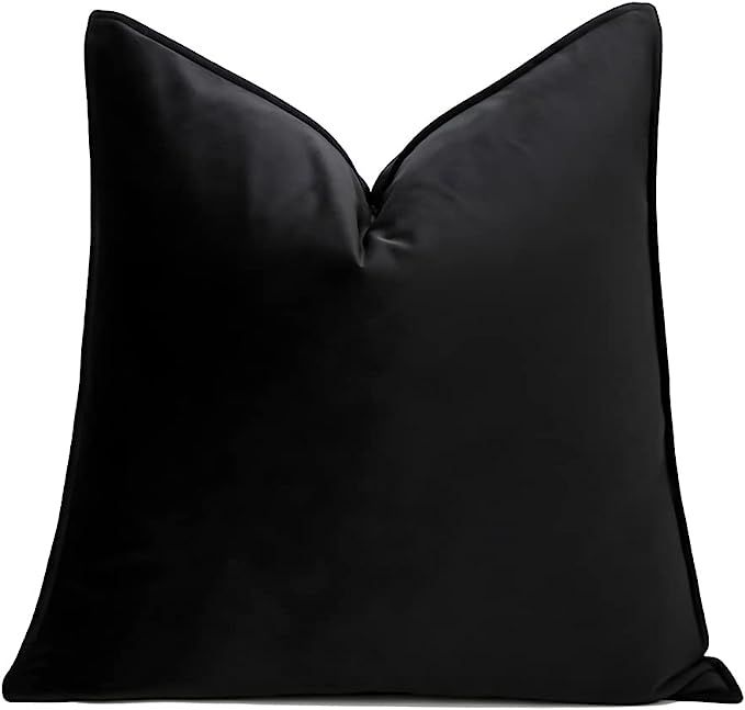 Decorative Throw Pillow Covers 22X22 Farmhouse Velvet Pillow Covers Square Velvet Pillow Covers w... | Amazon (US)