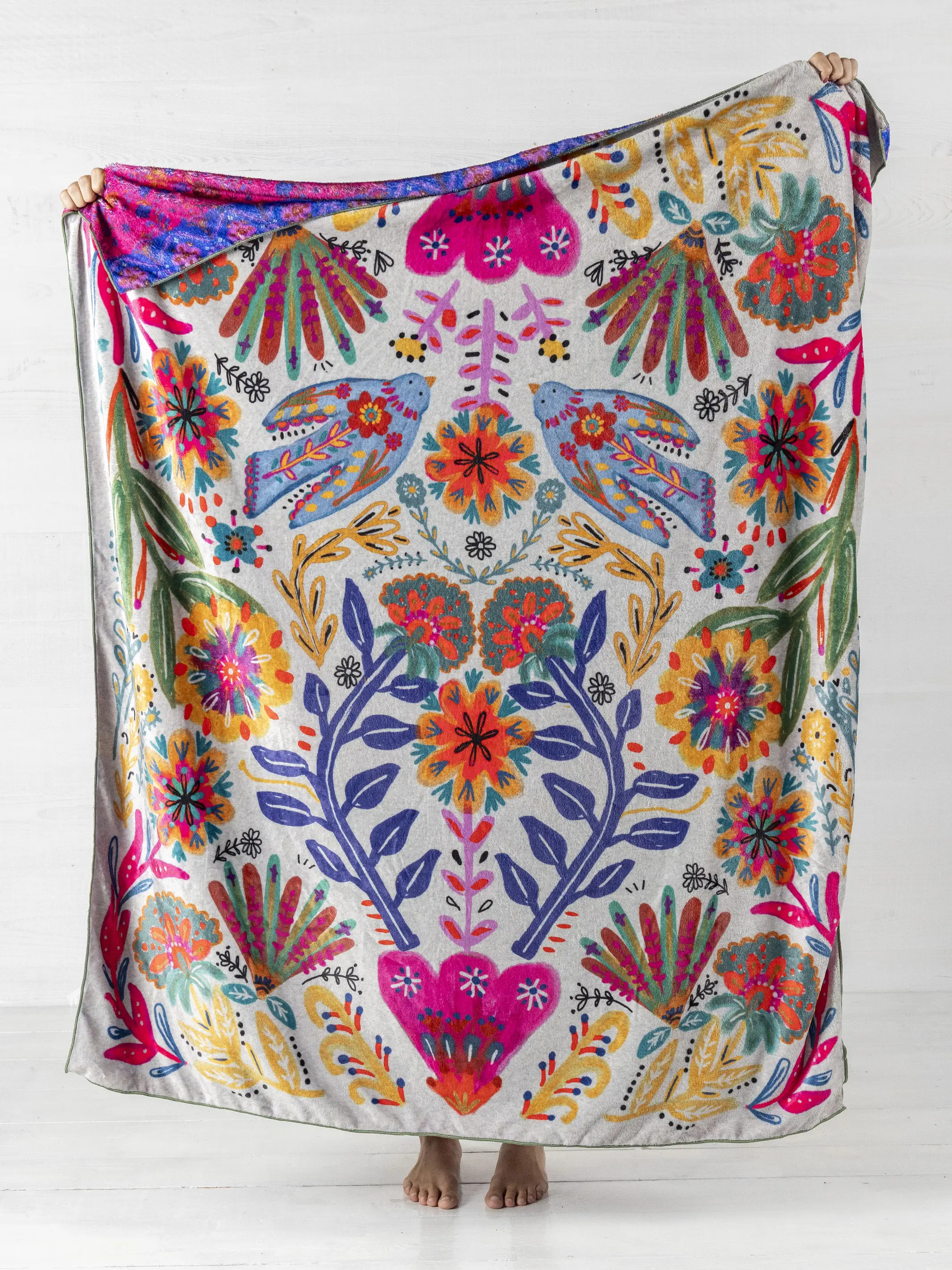 Double-Sided Cozy Throw Blanket | Natural Life