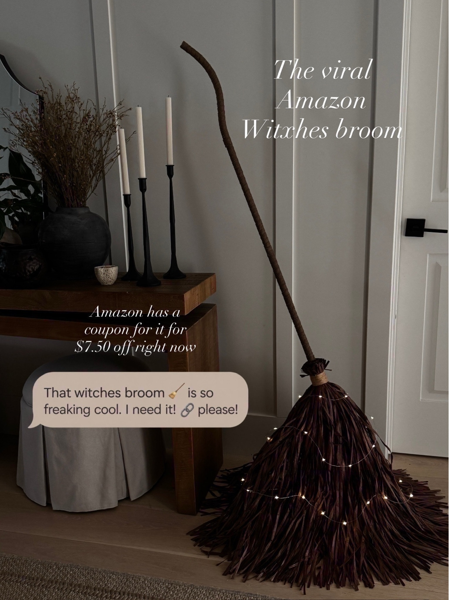 This viral witch broom is going to be so popular this Halloween!

#LTKHome #LTKSeasonal