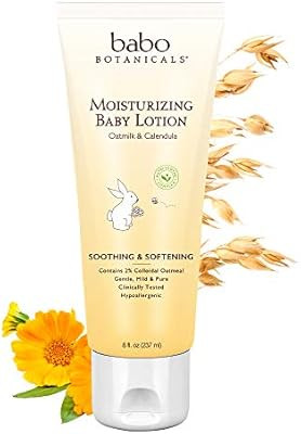 Babo Botanicals Moisturizing Baby Lotion with Oatmilk and Calendula, Non-Greasy, Hypoallergenic -... | Amazon (US)