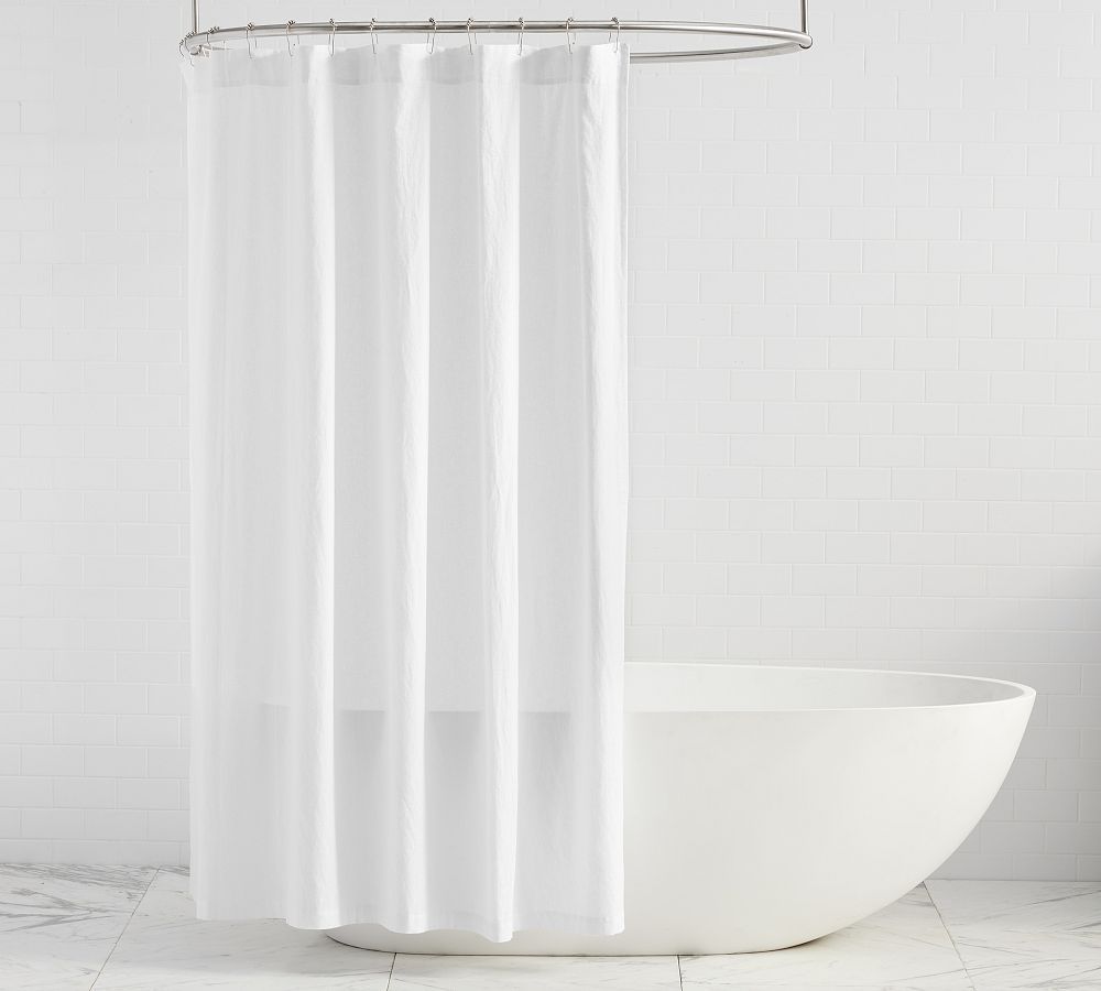 European Linen/Cotton Shower Curtain | Pottery Barn (US)