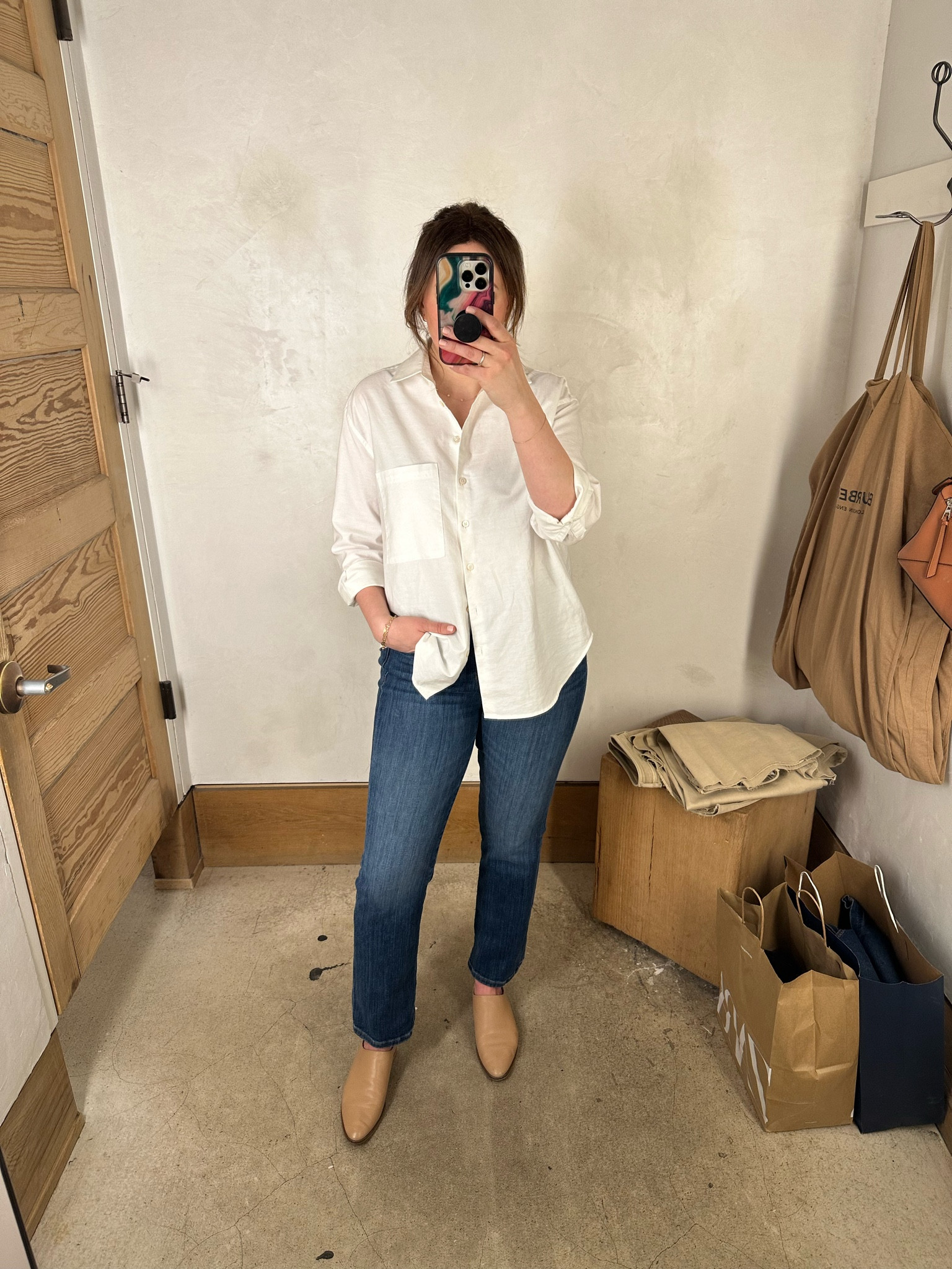 My go to “shopping” outfit  

Wearing a M in The Deep End
Wearing a 30 (29” inseam) in The Pop — could have sized down as there’s lots of stretch!