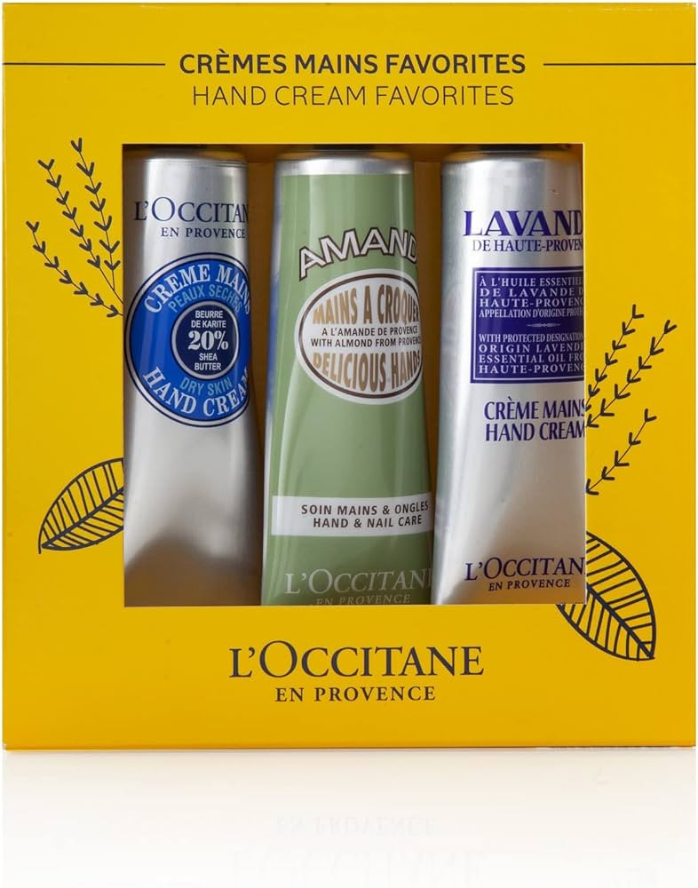 L’OCCITANE Hand Cream Classics, 3-Piece Set: Moisturizing Hand Creams, Iconic Scents, Vegan, Al... | Amazon (US)