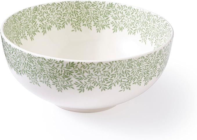 Spode Morris & Co Standen Serving Bowl - 9" Fine Earthenware Dish with Delicate Leaf Motif, Dishw... | Amazon (US)