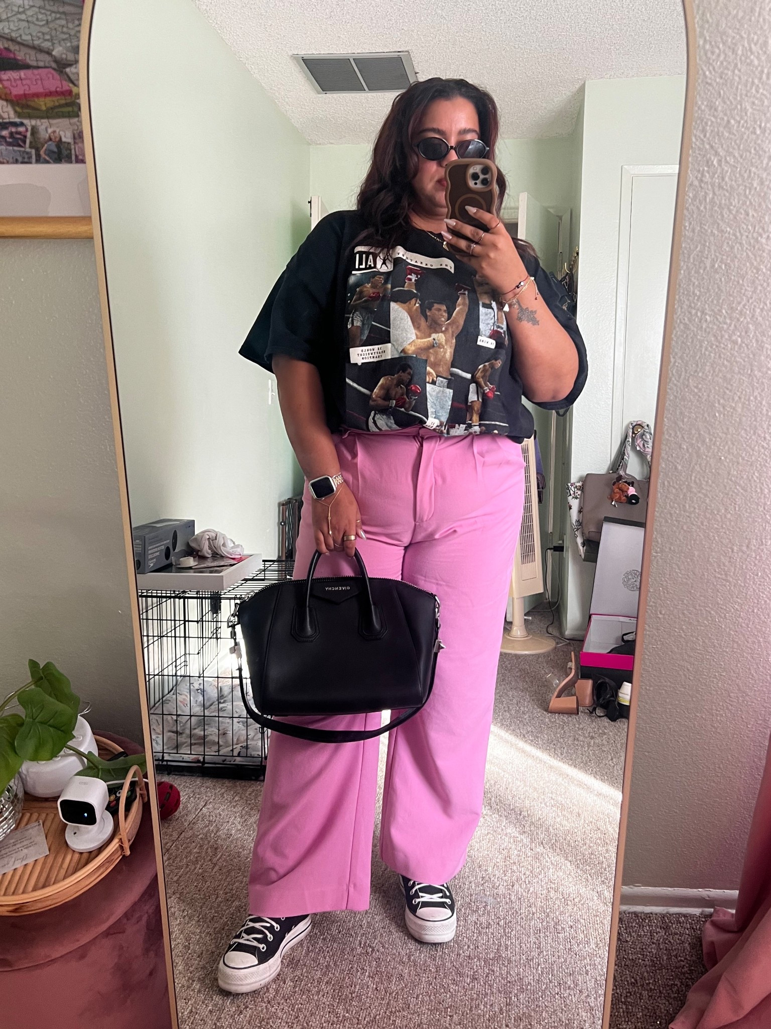 Day 14/31 of shopping my closet! I pulled out my colored Abercrombie tailored pants for a work appointment. 

#LTKWorkwear #LTKMidsize #LTKootd