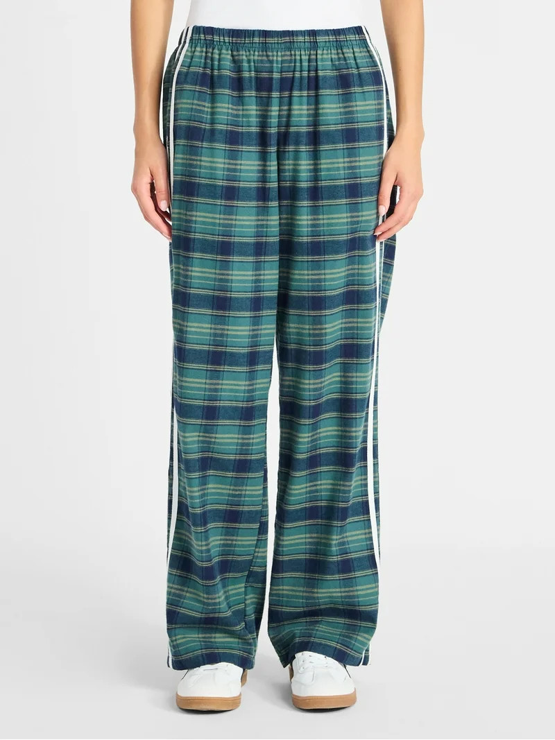 No Boundaries Cotton Boxer Pants with Side Stripes, 31'' Inseam, Women's | Walmart (US)