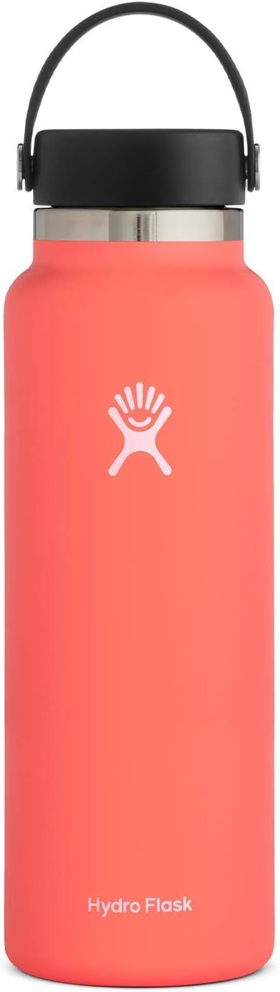 Hydro Flask Water Bottle - Stainless Steel & Vacuum Insulated - Wide Mouth 2.0 with Leak Proof Fl... | Amazon (US)