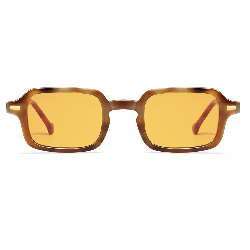VANLINKER Retro Rectangle Sunglasses for Women Men Trendy Small Square Vintage Shades VL9749 | Amazon (US)