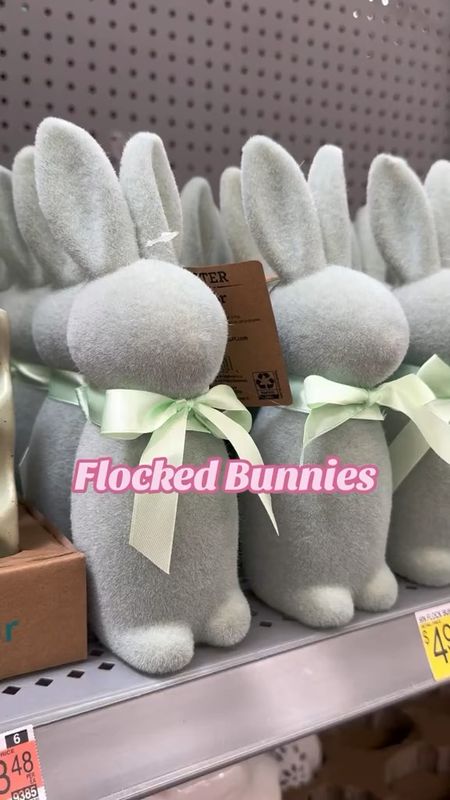 Flocked Easter bunnies at Walmart! Available in three different colors and three different sizes plus the new flocked bunny picks. 

#easter #bunny #bunnies 

#LTKSeasonal #LTKhome #LTKSpringSale