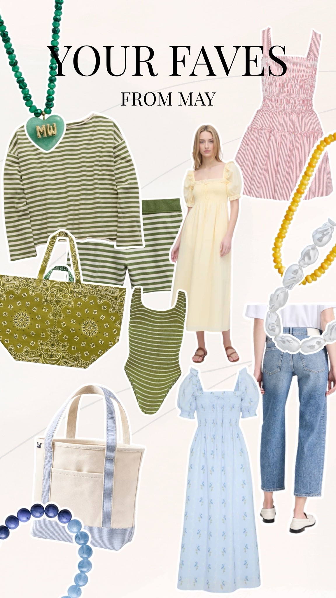 A roundup of all your favorite items from May! 🌸


Midi Dress, women’s outfit inspo, summer selects, tote bags, swimwear, matching sets, jewelry, denim

#LTKSeasonal