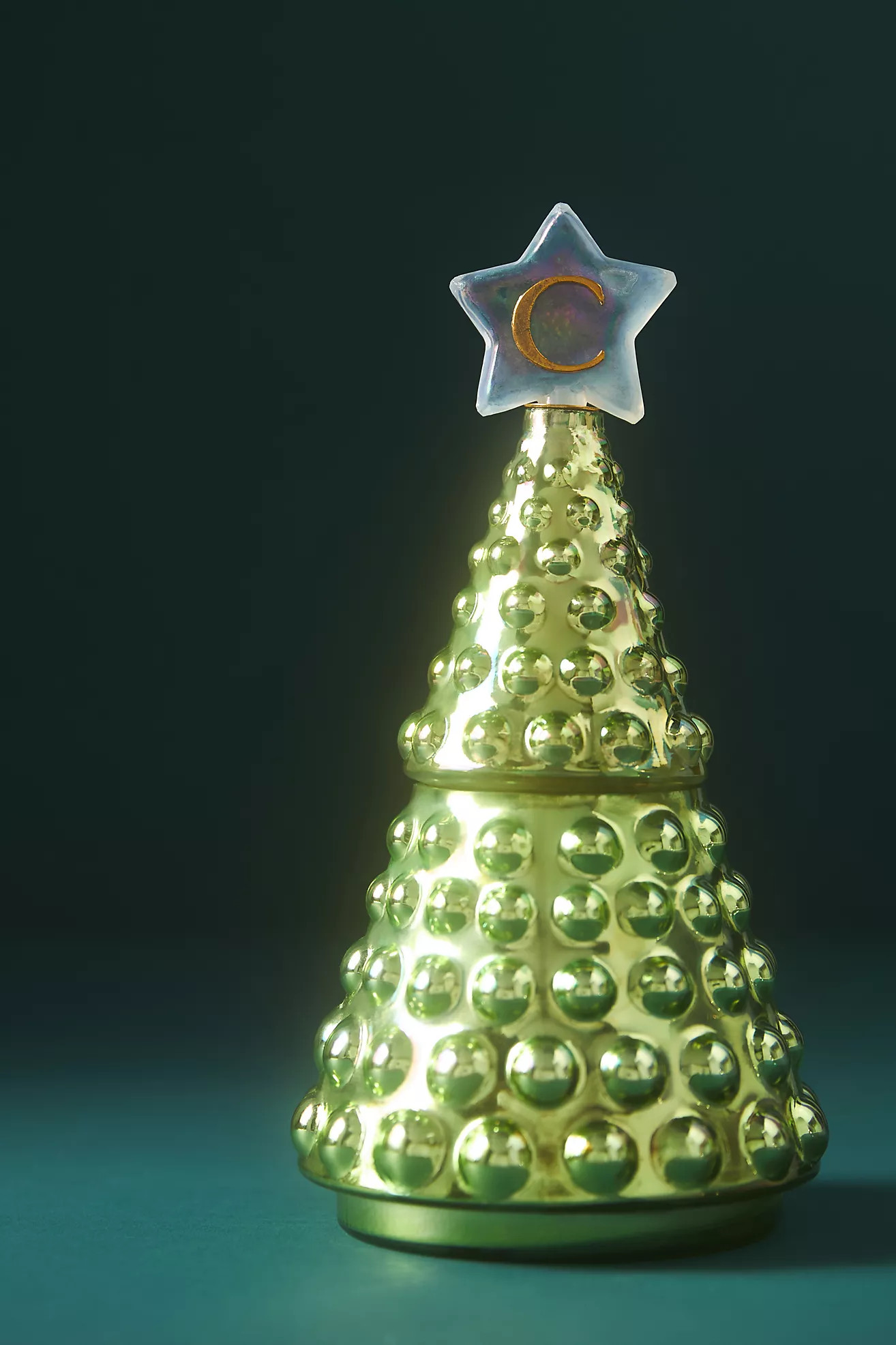 Monogram Tree Woody Fresh Balsam & Cedarwood Glass Jar Candle | Anthropologie (US)