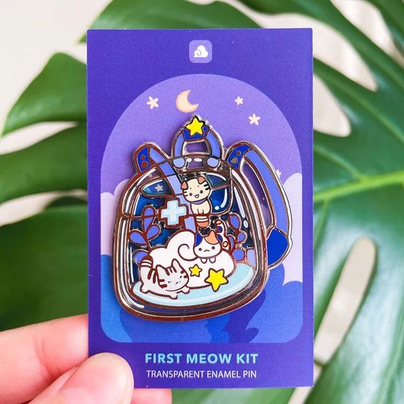 Limited Edition  First Meow Kit Transparent Pin | Etsy | Etsy (US)