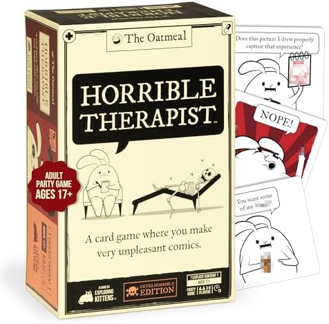 Horrible Therapist: Extra Horrible Edition by Exploding Kittens - A Card Game for 3-8 Players, Ag... | Amazon (US)