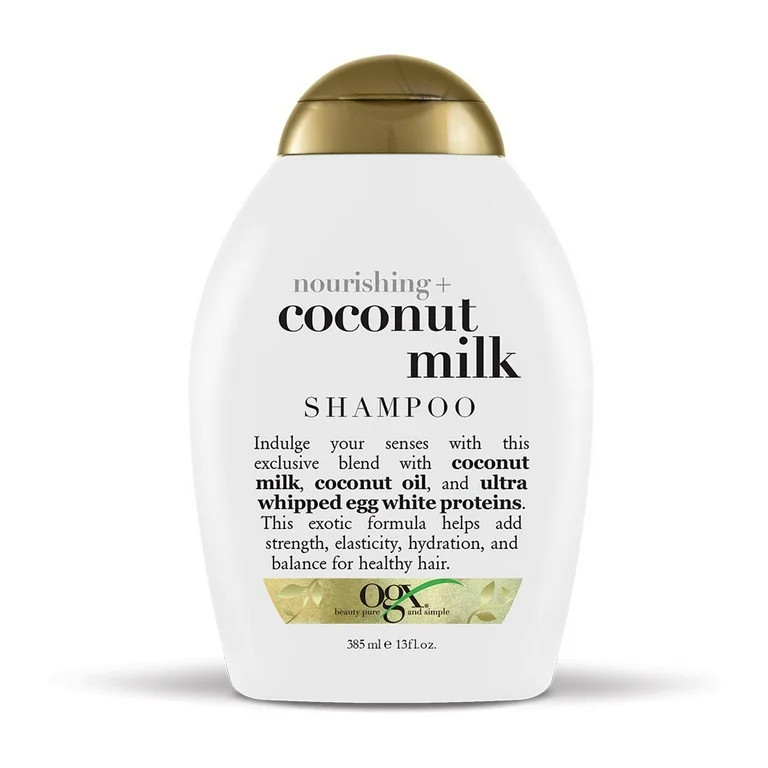 OGX Nourishing + Coconut Milk Moisturizing Shampoo for Strong & Healthy Hair, 13 fl.oz | Walmart (US)