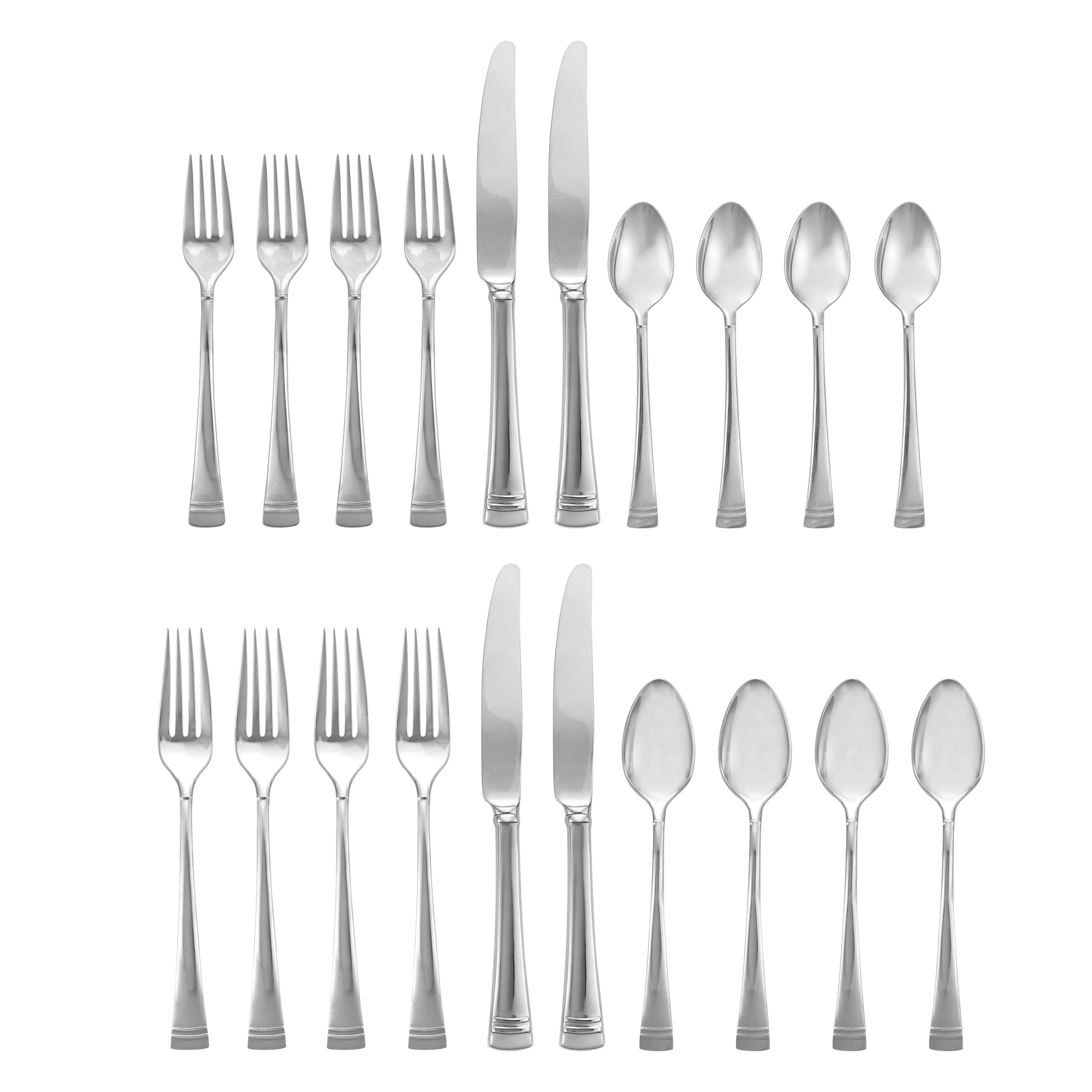 Federal Platinum 20 Piece 18/10 Stainless Steel Flatware Set, Service for 4 | Wayfair North America