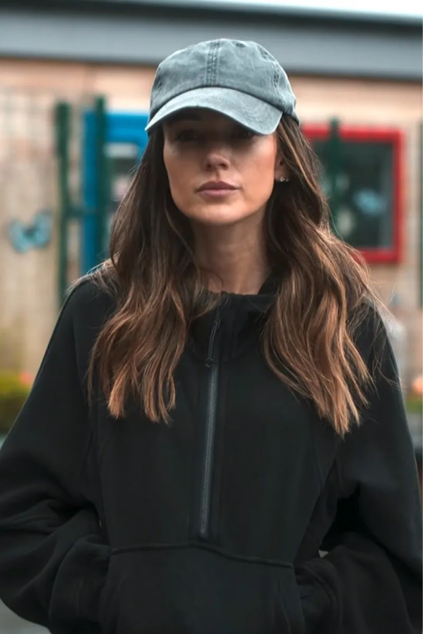 Netflix 'Fool Me Once': Where to Get Maya Stern's Outfits: Shop Black Oversized Half-Zip Hoodie

#LTKfitness #LTKstyletip