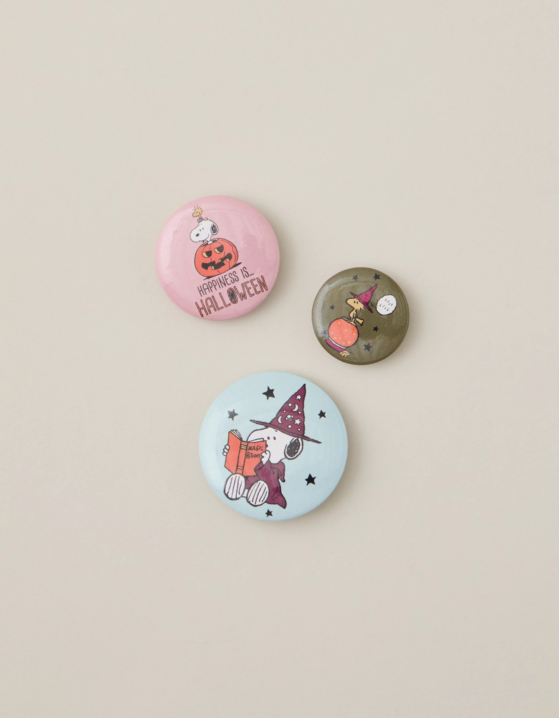 ATNY Snoopy Halloween Button Pin Set 3-Pack | American Eagle Outfitters (US & CA)