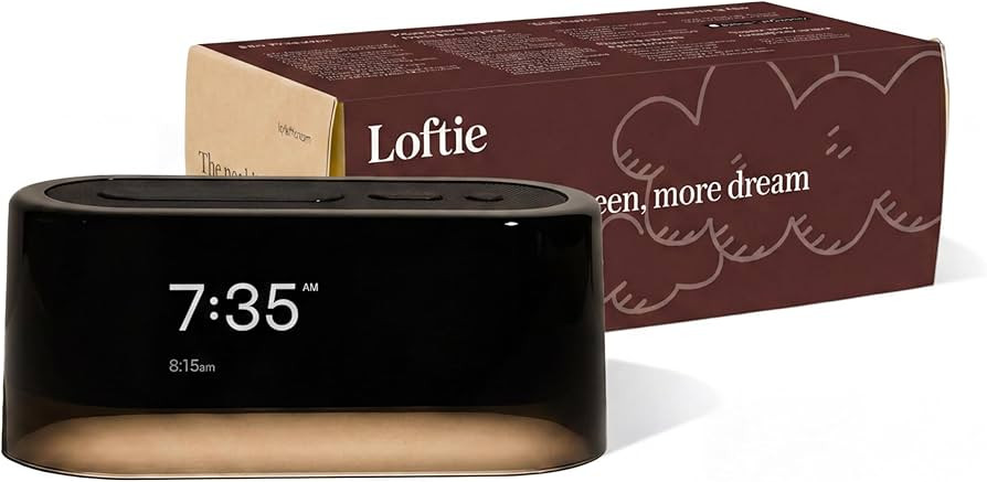 Loftie Alarm Clock with Sound Machine \u2013 Smart Alarm Clock with Night Light, White Noise, Blu... | Amazon (US)
