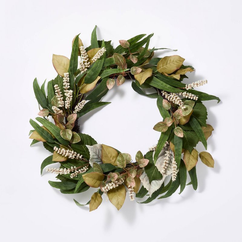 Greenery Wreath - Threshold&#8482; designed with Studio McGee | Target