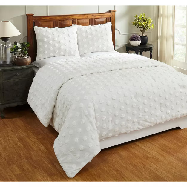 Athenia Comforter 100% Cotton Tufted Chenille Comforter Set - Better Trends | Target