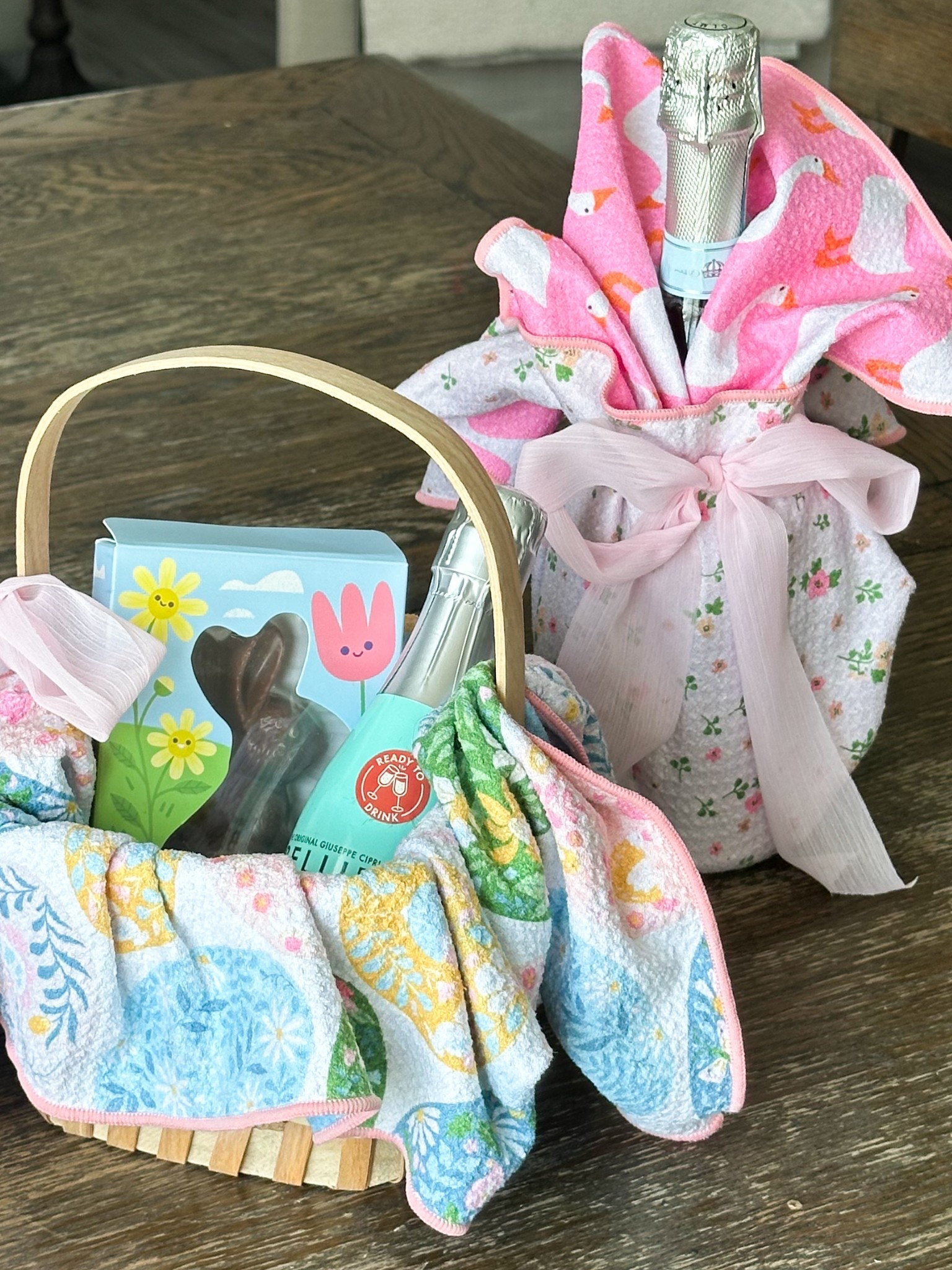 Loving this idea for a hostess gift! All you need is some pretty kitchen towels for a pop of color and a beautiful presentation! 🎀

#LTKHome #LTKParties