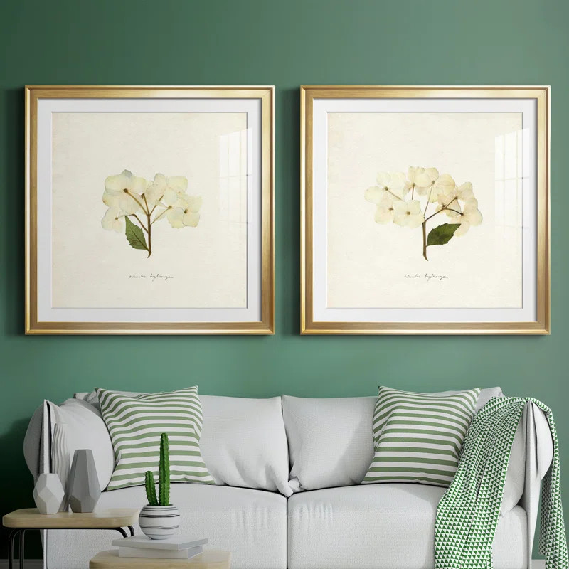 Cornales Hydrangea I 2 Pieces Print | Wayfair North America