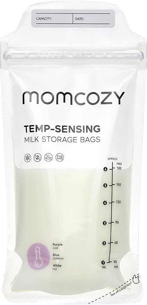 Momcozy Breastmilk Storing Bags, Temp-Sensing Discoloration Milk Storing Bags for Breastfeeding, ... | Amazon (US)