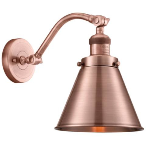 Appalachian 8" Antique Copper Sconce | Lamps Plus
