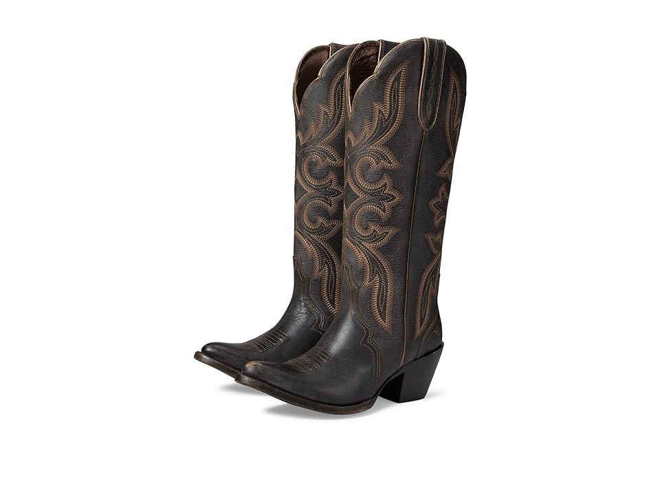 Ariat Belinda StretchFit Western Boot Women's Shoes Beduino Black : 5.5 B - Medium, Leather | Zappos