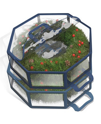 Wreath Storage Container - Clear Christmas Wreath Storage Bag, Dual Zipper and Handles - 30" Prem... | Macy's