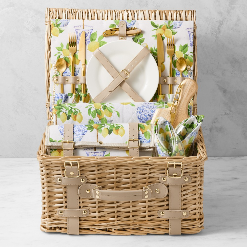 Williams Sonoma Limone Picnic Basket | Williams-Sonoma