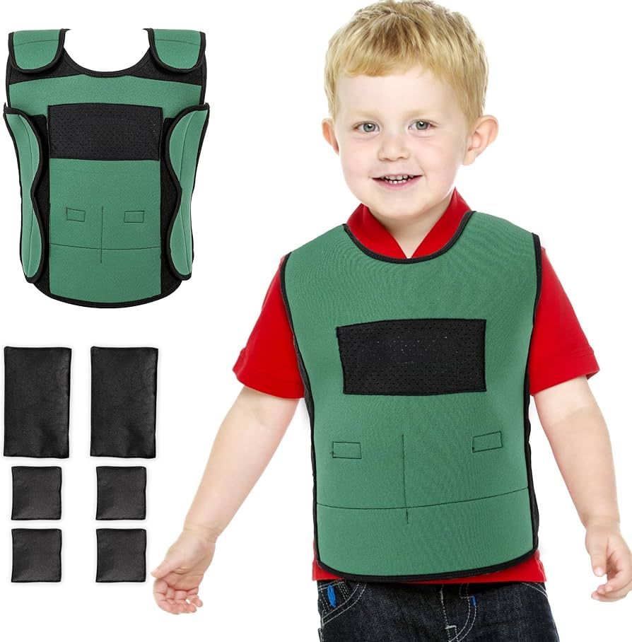 OUTREE Weighted Vest for Kids with Sensory Needs, Compression Vest for Kids with ADHD and Autism,... | Amazon (US)