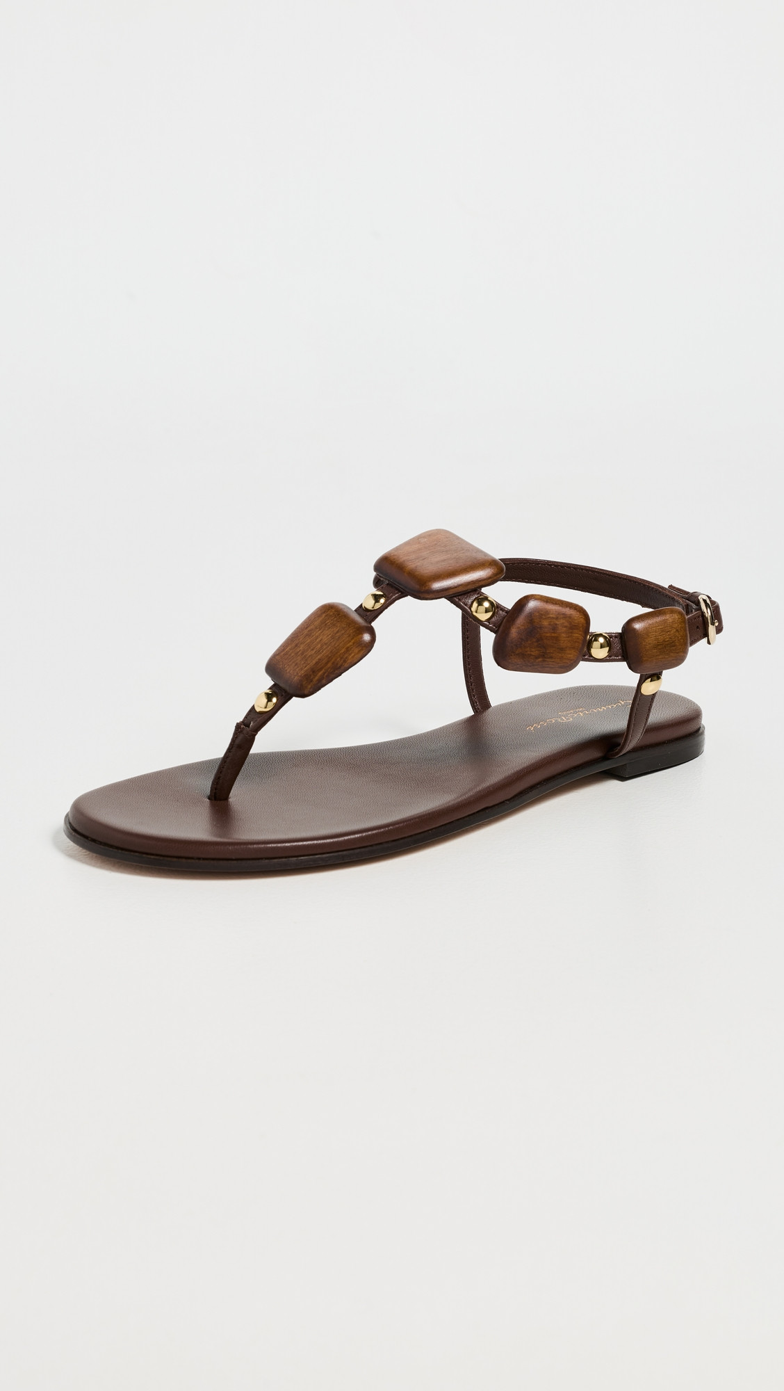 Gianvito Rossi Nappa Sandals Brown 37 | Shopbop