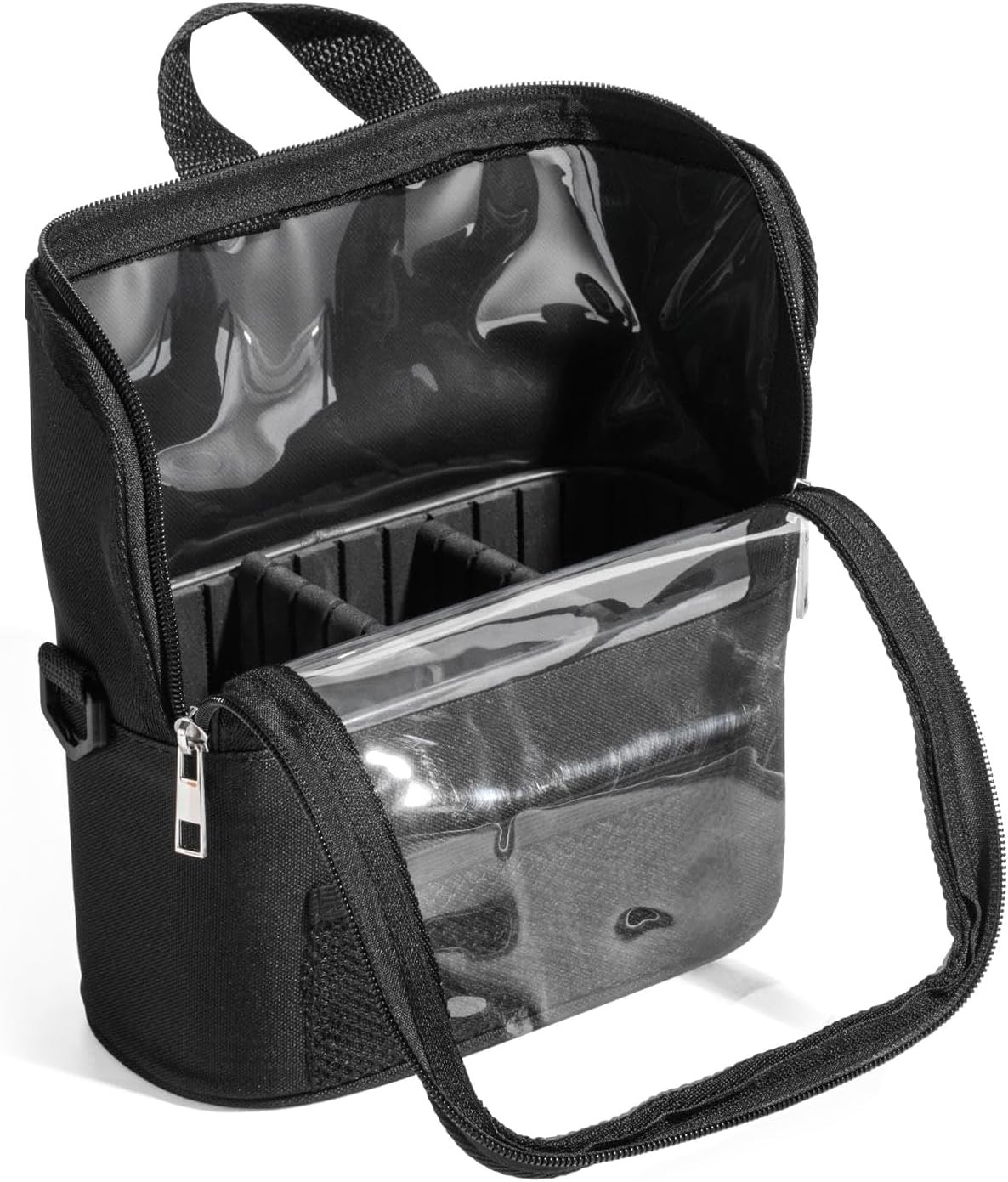 Makeup Brush Case Stand-up Makeup Cup Makeup Brush Holder Travel Cosmetic Bag Artist Storage Bag Large Makeup Brush Bag | Amazon (US)