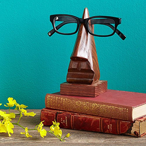 Thanks Giving Gift for your Loved Ones, Classic Hand Carved Rosewood Nose Shaped Eyeglass Spectacle  | Amazon (US)