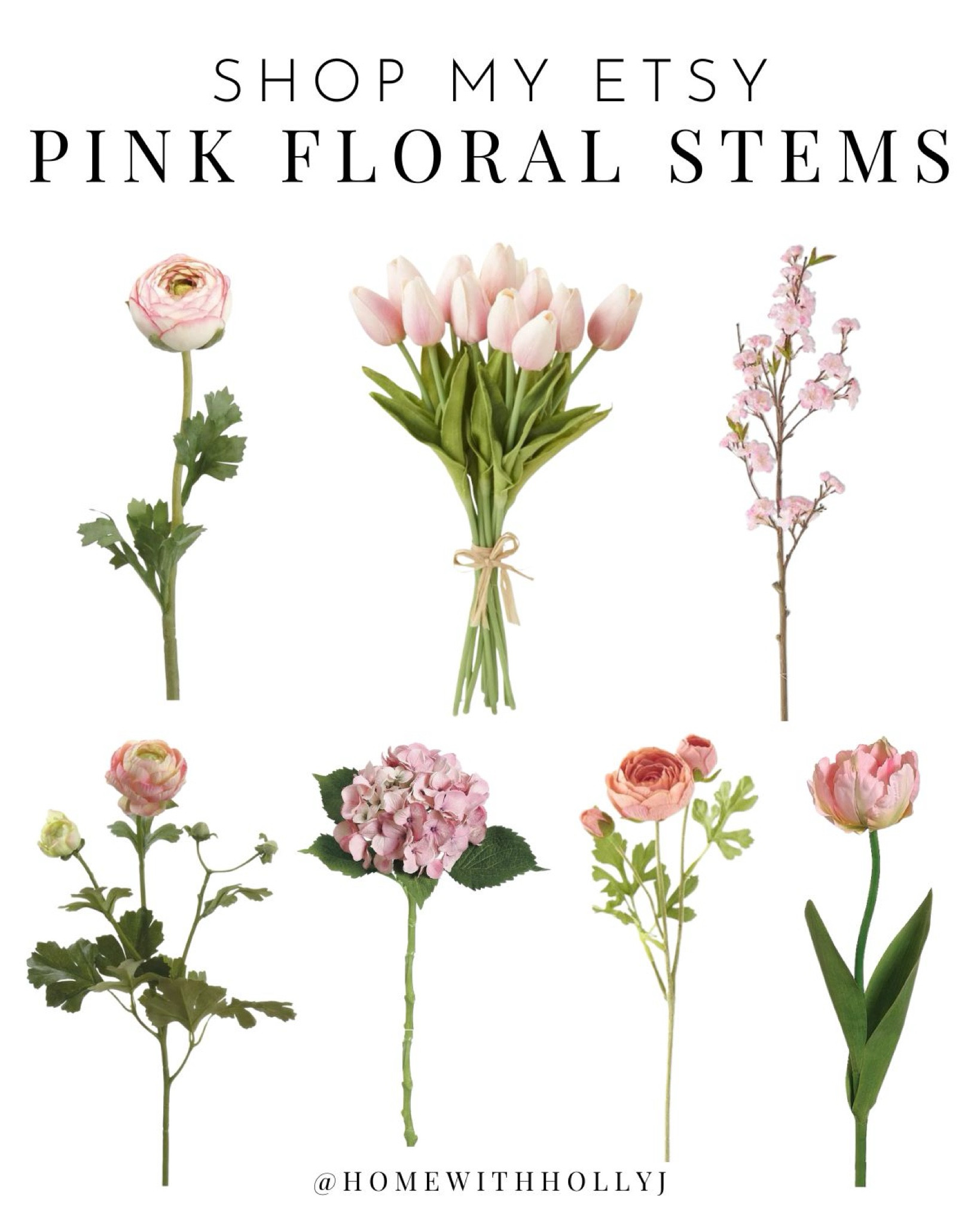 Shop my Etsy pink floral stems - perfect for Valentine’s Day decor!

#LTKHome #LTKFindsUnder50