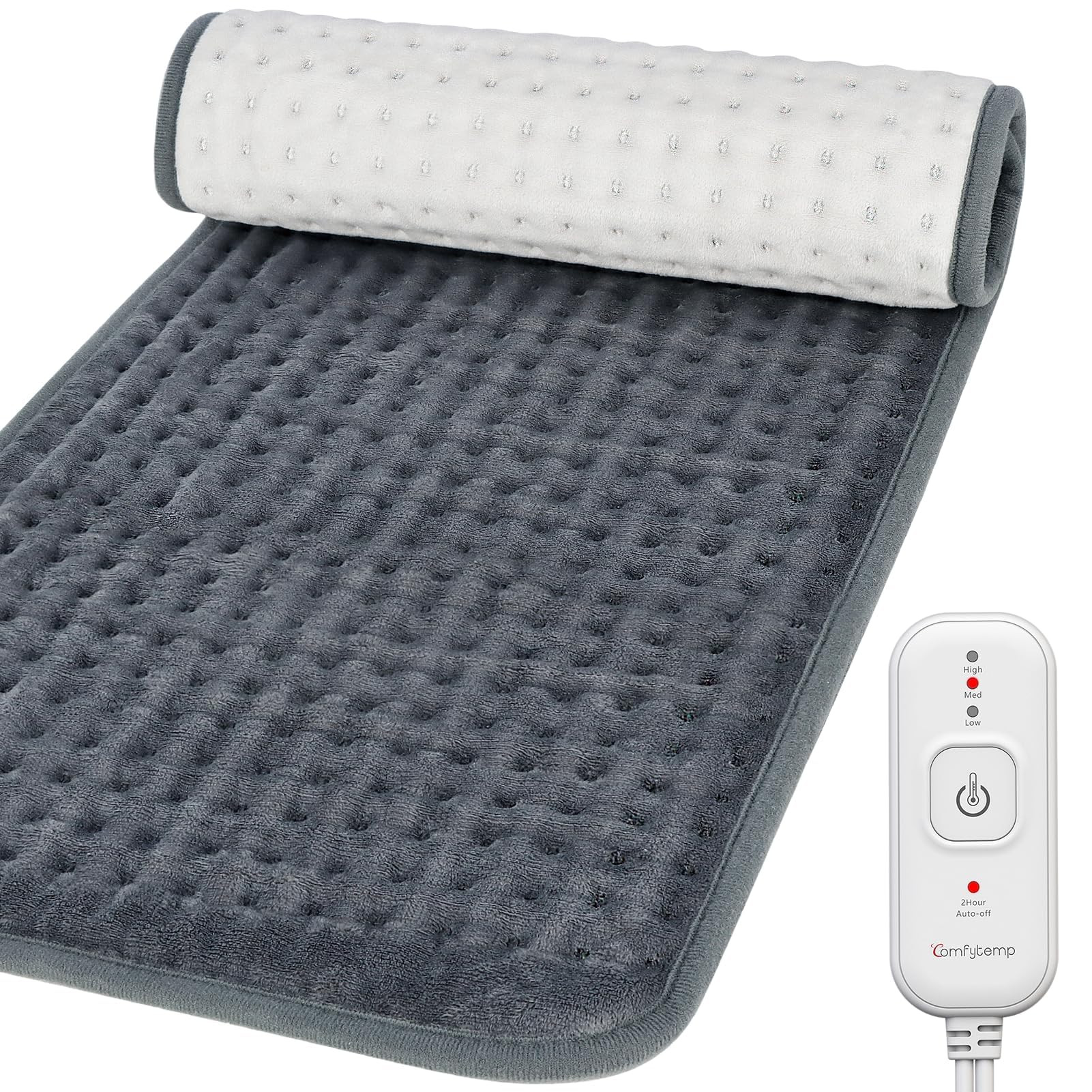 Comfytemp Heating Pad for Back Pain & Cramps Relief, Electric Large Heat Pad, 2H Auto Off, Father... | Amazon (US)
