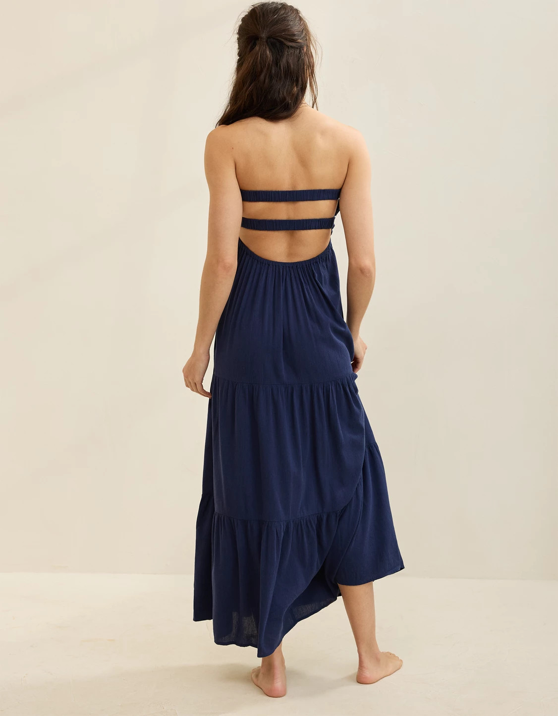 Aerie Strapless Cut Out Maxi Dress | American Eagle Outfitters (US & CA)