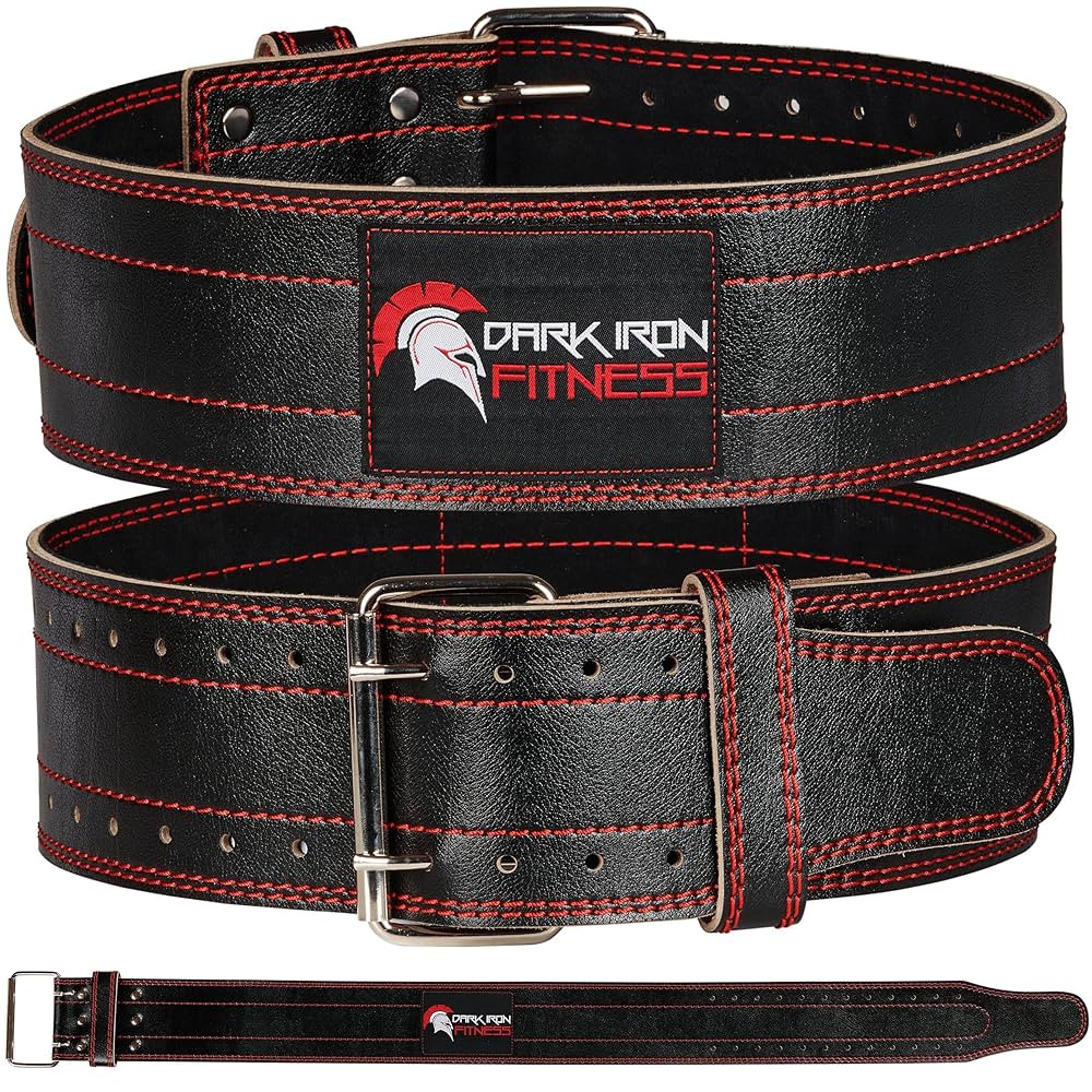 Dark Iron Fitness Weight Lifting Belt for Powerlifting Deadlift Training, Premium Leather for Cor... | Amazon (US)