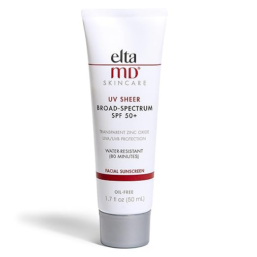 EltaMD UV Sheer SPF 50+ Face and Body Sunscreen Lotion, Water Resistant Sunscreen with Zinc Oxide... | Amazon (US)