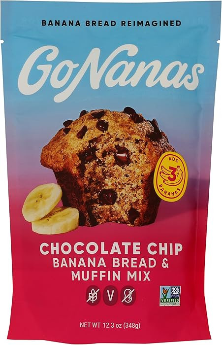 Go Nanas, Mix Banana Bread Chocolate Chip, 12.3 Ounce | Amazon (US)
