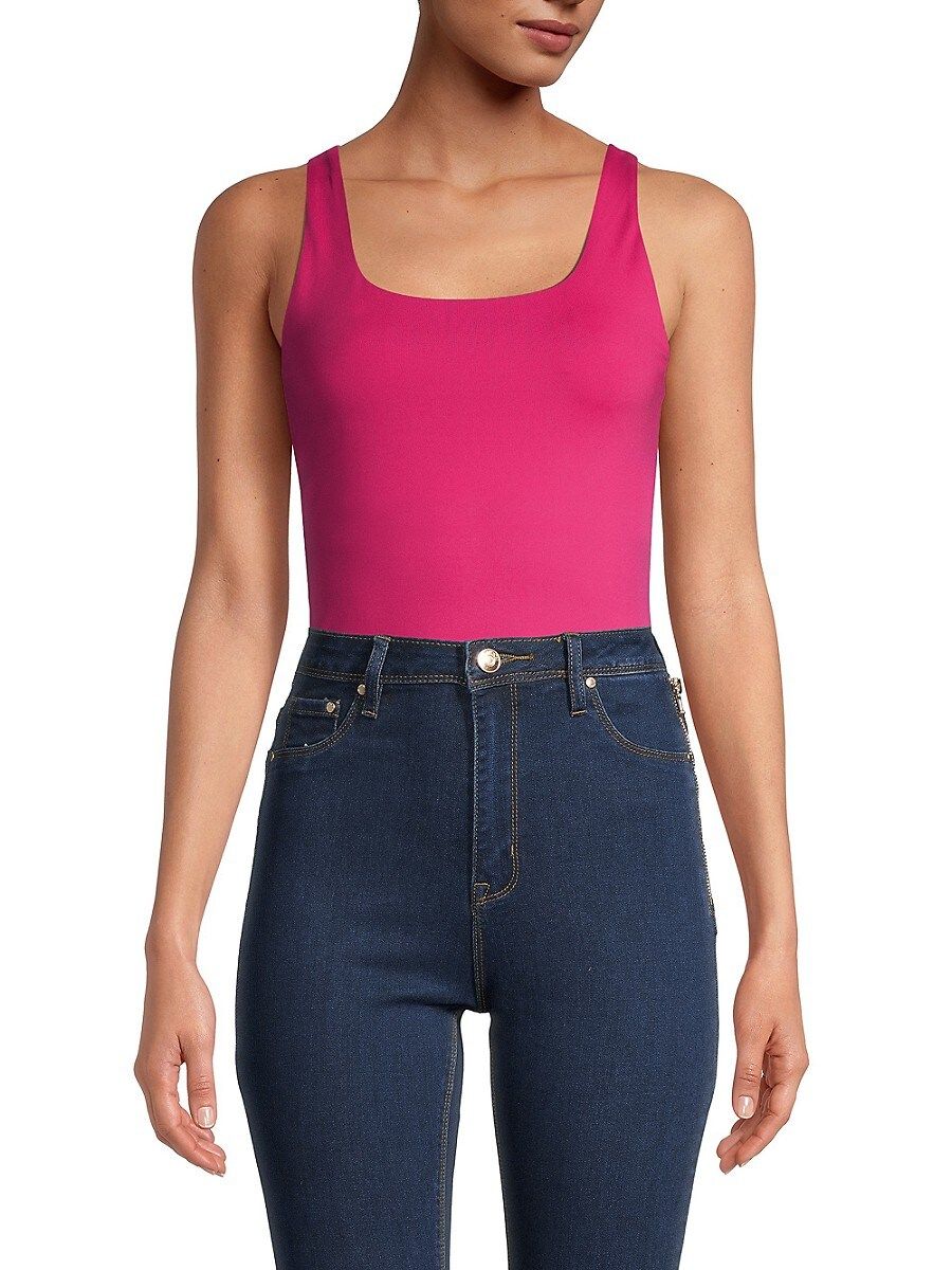 Calvin Klein Jeans Women's Square-Neck Bodysuit - Pink - Size L | Saks Fifth Avenue OFF 5TH (Pmt risk)